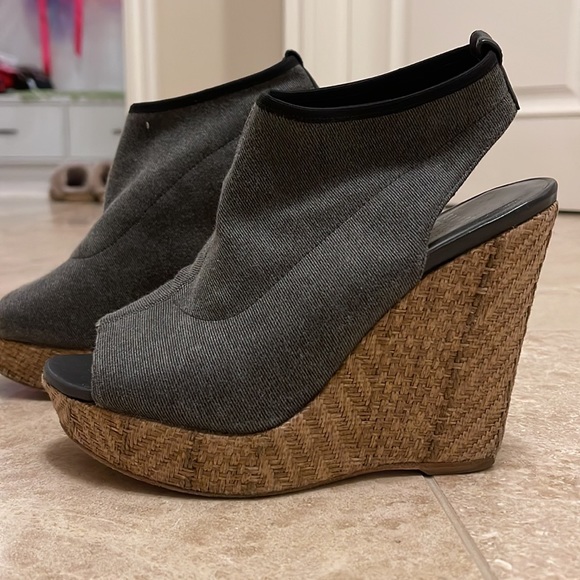 Stuart Weitzman denim wedge - Picture 3 of 7